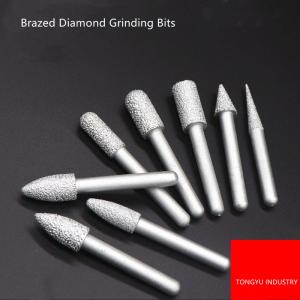 China Granite Marble Brazed Diamond Tools , 10mm Die Grinder Diamond Bits wholesale