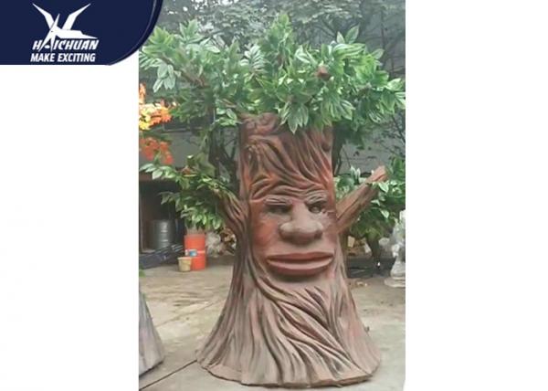 Quality Artificial Cartoon Waterproof Talking Tree Life Size Facility Theme Park for sale