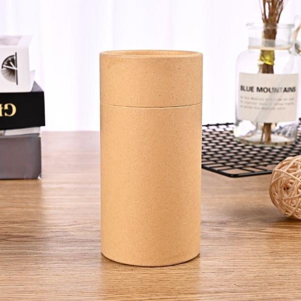 Quality Waterproof Kraft Round Paper Tube Box Cardboard Paper Cylinder Container For Tea Coffee for sale