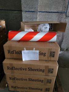 China Acrylic Material UV Resistant Reflective Vinyl Sticker Screen Printing For Safety Sign wholesale