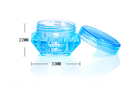 3g/5g Diamond-Shaped Plastic Cosmetic Jars Cream Box For Cream Bottle Trial Sample