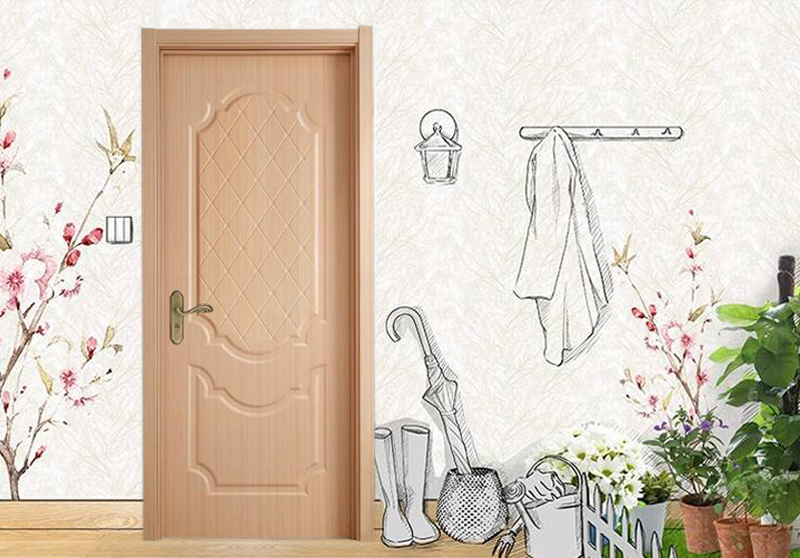 PVC/WPC/PE Wood Texture Modern Style Door Frame Profile for Surface Application