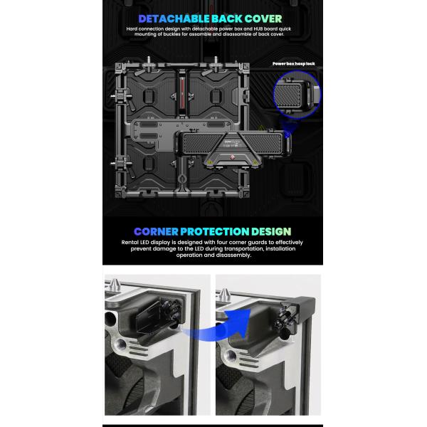 7680hz waterproof p1.56 p3.91 p2.6 p2.97 p2.604 p2.976 wall video stage rental led screen display