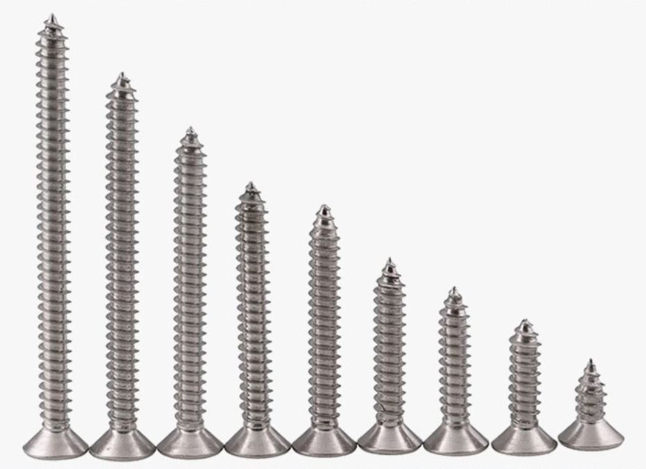 ANSI/ASME Standard SS304 SS316 Stainless Steel Self Tapping Deck Screw DIN7982 for Construction Corrosion Resistant