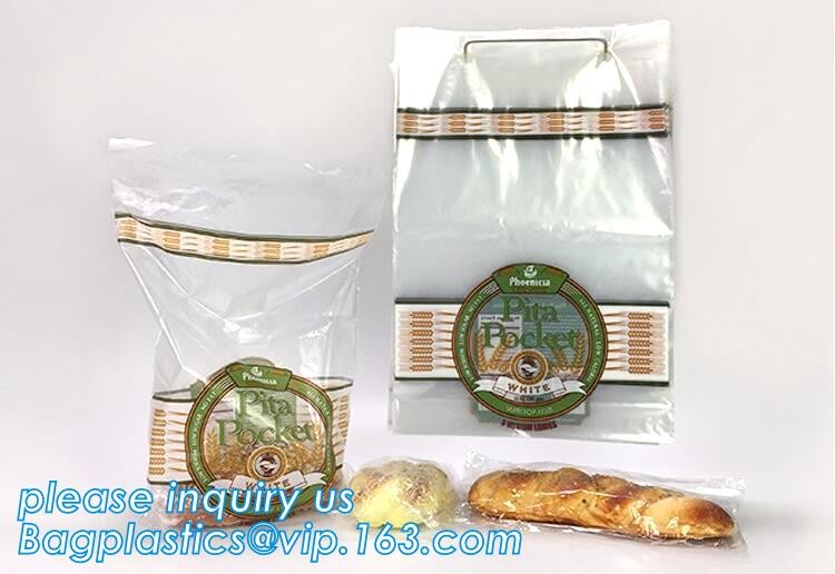 biodegradable plastic food bread wicket bag, PACK, Accept Custom Order bread packaging CPP BOPP plastic wicket bread bag