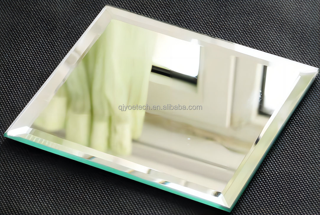 Edge pencil edge Silver Glass Mirror Graphic Design Solution for Magnifying Bathroom