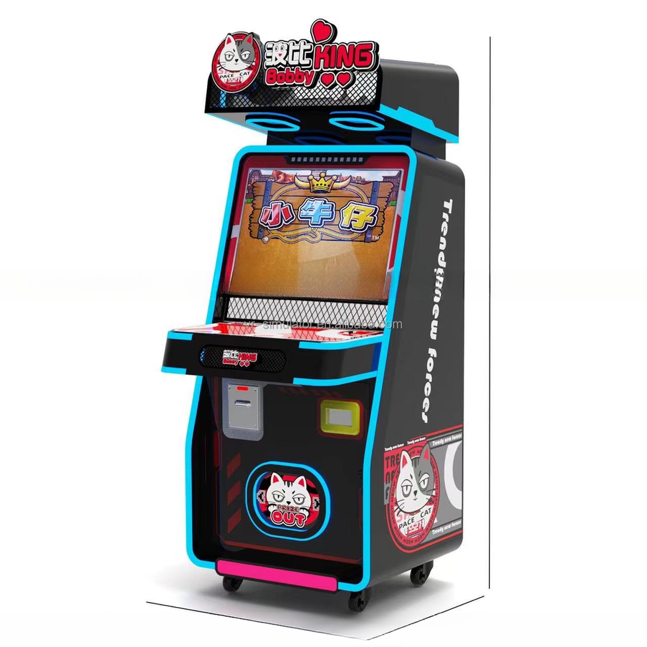 High End King Bobby Ticket Redemption Game Machine With CE Certificate