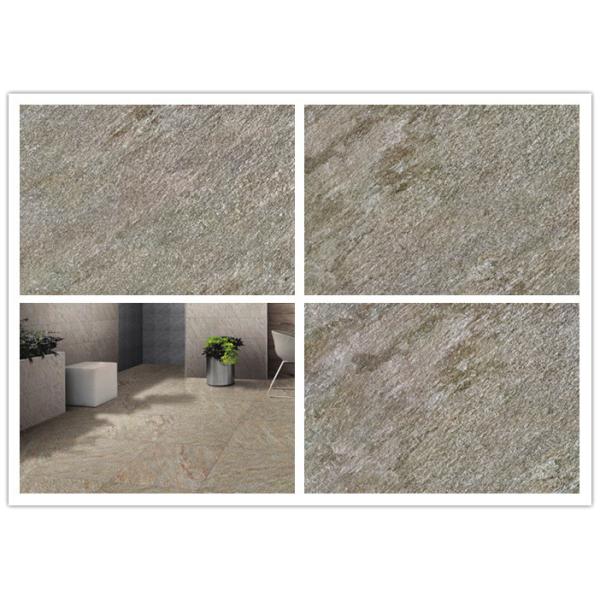 Glazed Sandstone Ceramic Floor Tiles Concave Convex Pattern Surface Treat