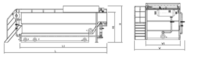 Stainless Steel DAF Standard Air Flotation Machine 2 - 150 m3/h