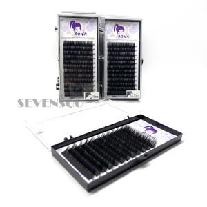 China C / D Curl Russian Volume Eyelash Extensions Silk And Mink Material Soft Feeling wholesale