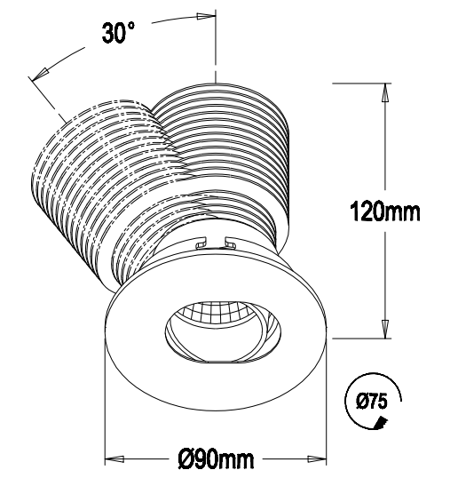 2016 New Design 15W 25Degree Beam Angle Of LED Downlight With CE&RoHS Certificate