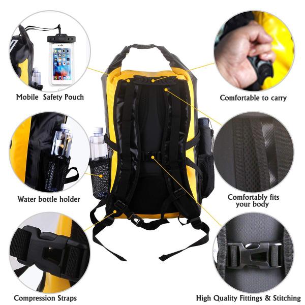 Foldable Lightweight Waterproof Hiking Backpack , Rainproof Outdoor Camping Backpack