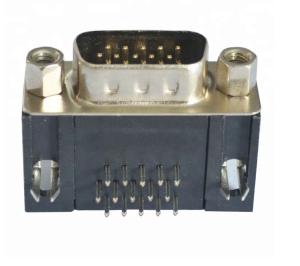 China Male Right Angle D Sub Connector HDR 15 Pin for RRU equipment and Electric tilt antenna use on sale