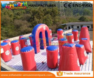 China Air Sealed Inflatable Paintball Bunkers Paintball Equipment 0.6mm PVC Tarpaulin wholesale