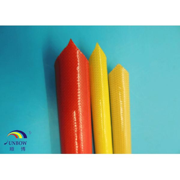 Waterproof Polyurethane Fiberglass braided Insulation electrical sleeving For F grade electric motor#SB-PUGS