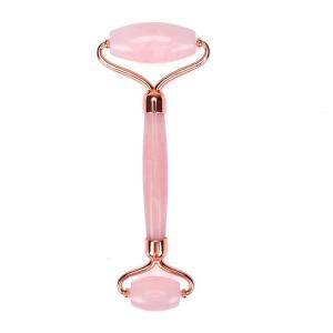 China Anti Puffiness Facelift Jade Stone Rollers Length 150mm wholesale