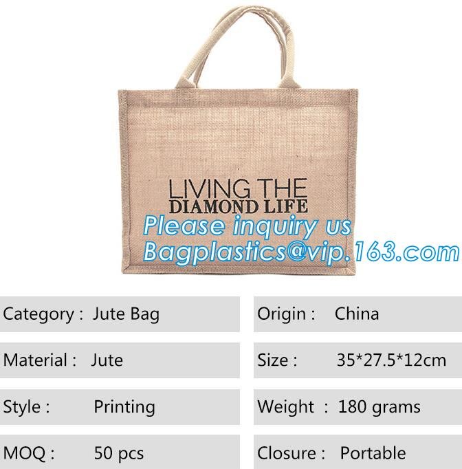 JUTE STORAGE BASKET WITH COTTON ROPE HANDLES,Burlap fabric jute toy storage basket for home storage organization bagease