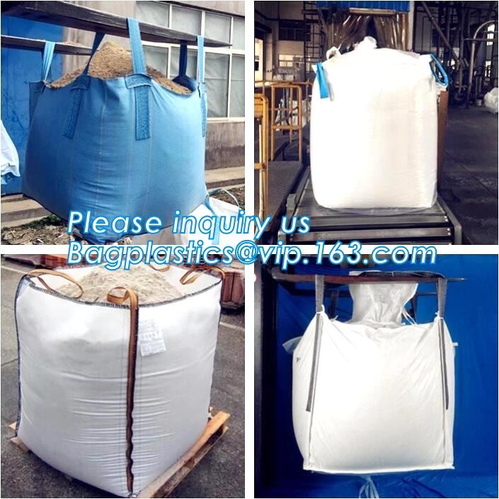 polypropylene woven plastic jumbo bag pp big bag for sand, building material, 500kg-1000kg PP Woven Jumbo Bag Big Bag wi
