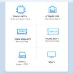 Intel Celeron J4125 J1900 1U 2U 3U Server 6 LAN DDR4 8G RAM Server With Console