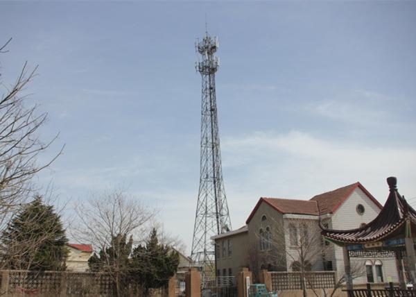 Quality 4 Legged Galvanized Steel Tower , ASTM A123 Telecom Lattice Cell Tower for sale