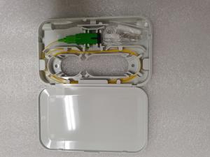 China SC APC 1 Port Fiber Optic Termination Box 0.9mm Cable Pigtail SC APC Adapter SX on sale