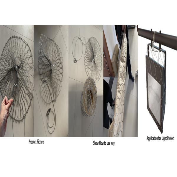 7x19 Wire Rope Mesh Ss316 Loading 30kg Weight