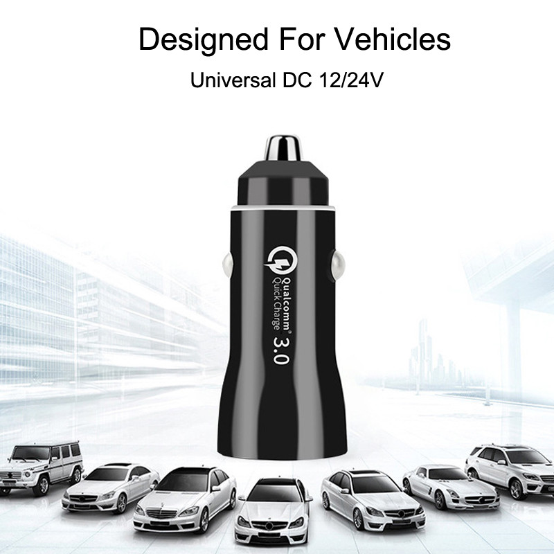 Dual Port 30W Cigarette Charger Adapter PD Type C Car Charger