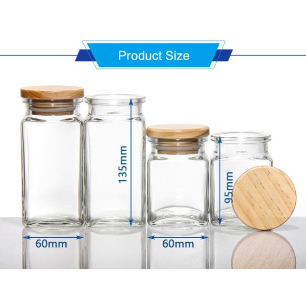 100ml Empty Glass Coffee Jars canisters For Cookie Sugar Tea Pudding Honey