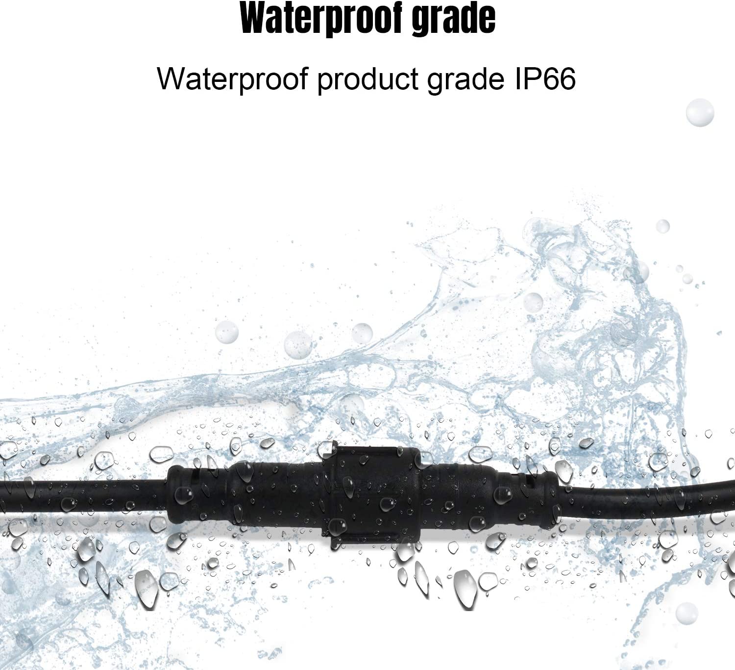 M8 Waterproof Connector 4pin 5pin 6pin IP65 IP66 60cm