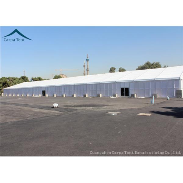 White Aluminium Frame Canopy Tents With Waterproof PVC Fabric Width 15m