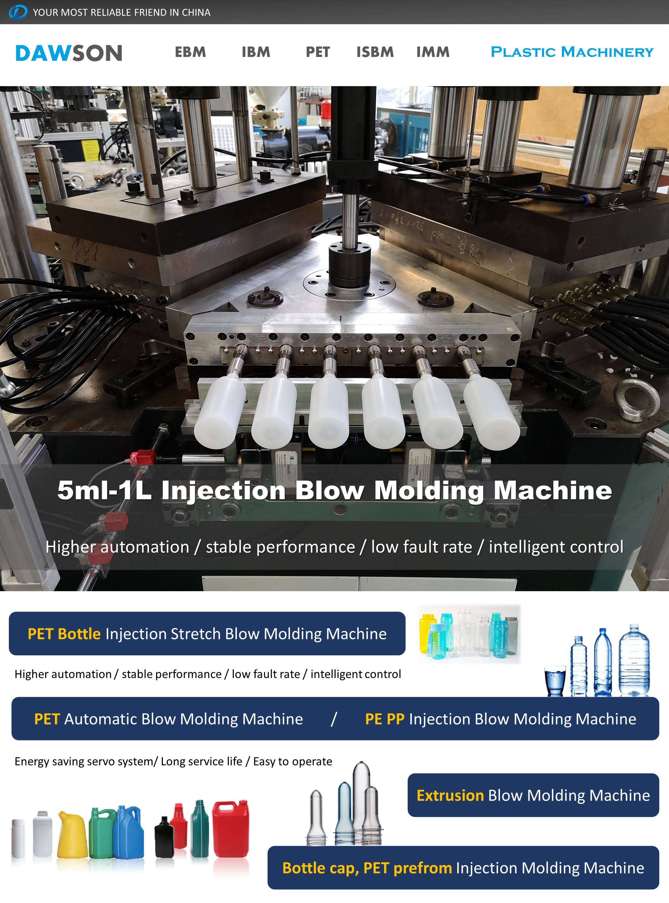 Bottle IBM Injection Blow Molding Machine 250ml Shower Gel Plastic