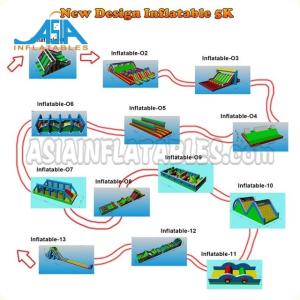 China High Security Inflatable Challenge Obstacle Course With Logo CE ROHS wholesale