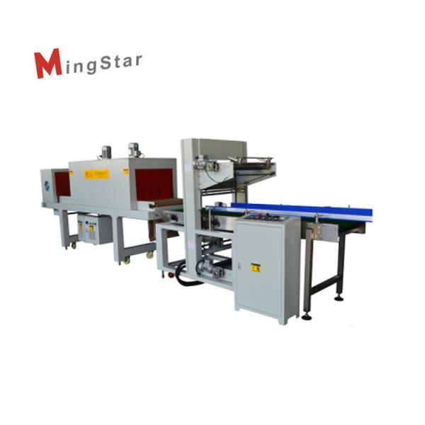 Quality 600BPH Shrink Wrapping Bottle Packing Machine With Film Cutting Function for sale