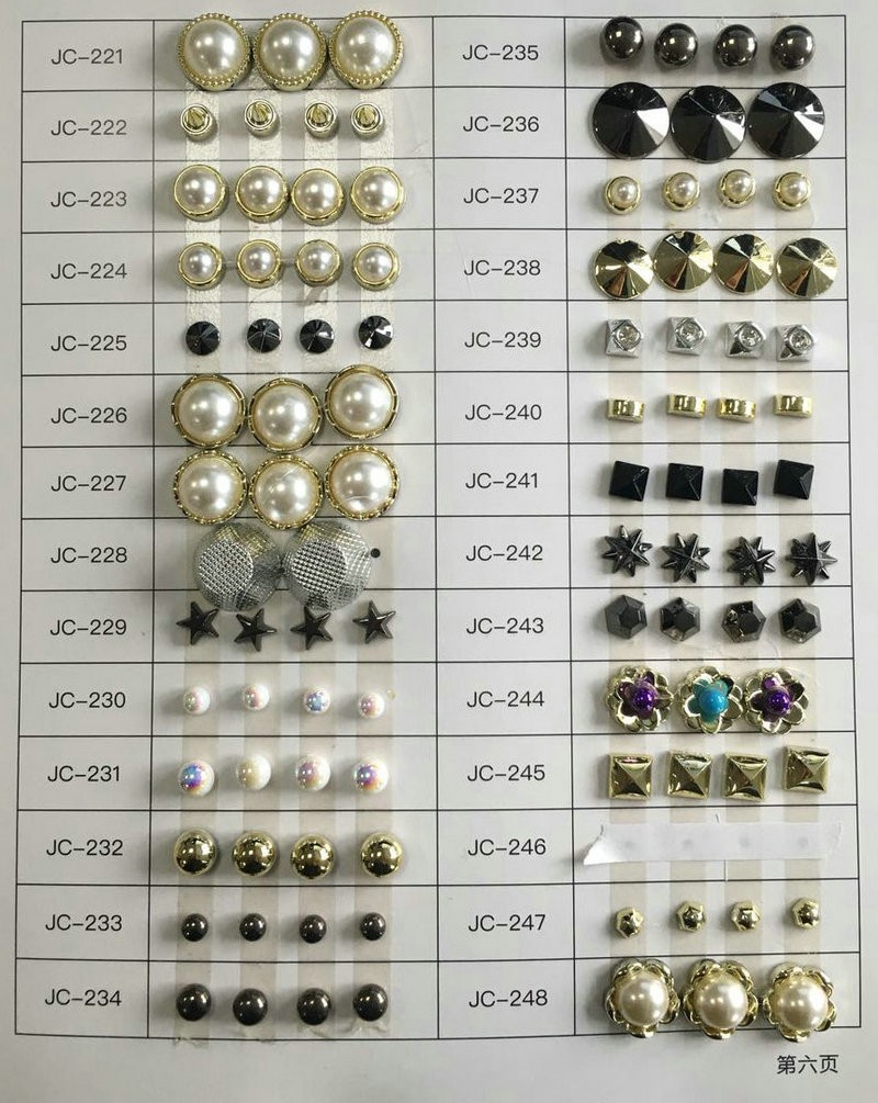 2021garment accessory rhinestone decoration plastic rivet for women shoes