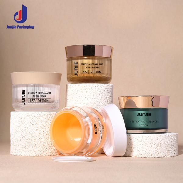 Quality Printing Handling UV Printing 50ml Double Wall Acrylic Plastic Jar for Body Scrub Cream for sale