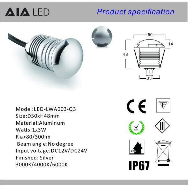 3W outside LED underground light/LED inground light/LED stair light led step light