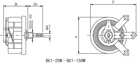 BC1 Disc Adjustment Variable Resistor with High Temperature Enamel Coatings