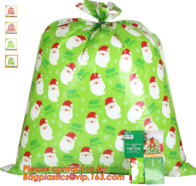 Custom CPE semitransparent printing frosted corded beaded gift bags,lovely children clothes gift packing plastic bag
