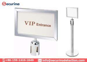 China Horizontal Frame A4 Crowd Control Barrier Connector 63mm With Three Colors wholesale