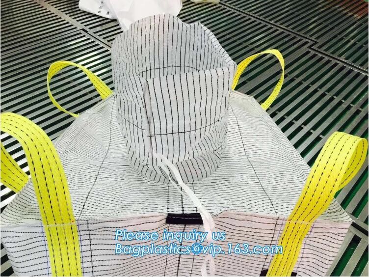 customizable PP u-panel baffle big bag /coated white woven PP jumbo bag/ventilated 4 panel baffle bag/all colors availab