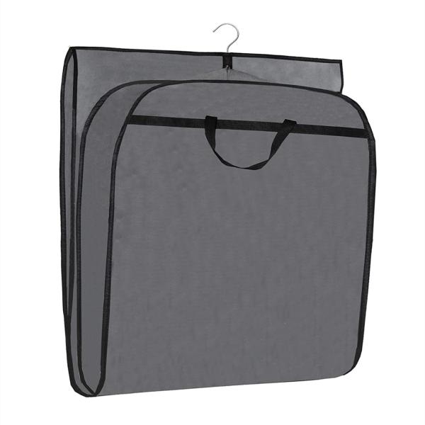Cloth Lightweight Custom Travel Garment Bag For Suits Protector Hanging Zipper 24x32"