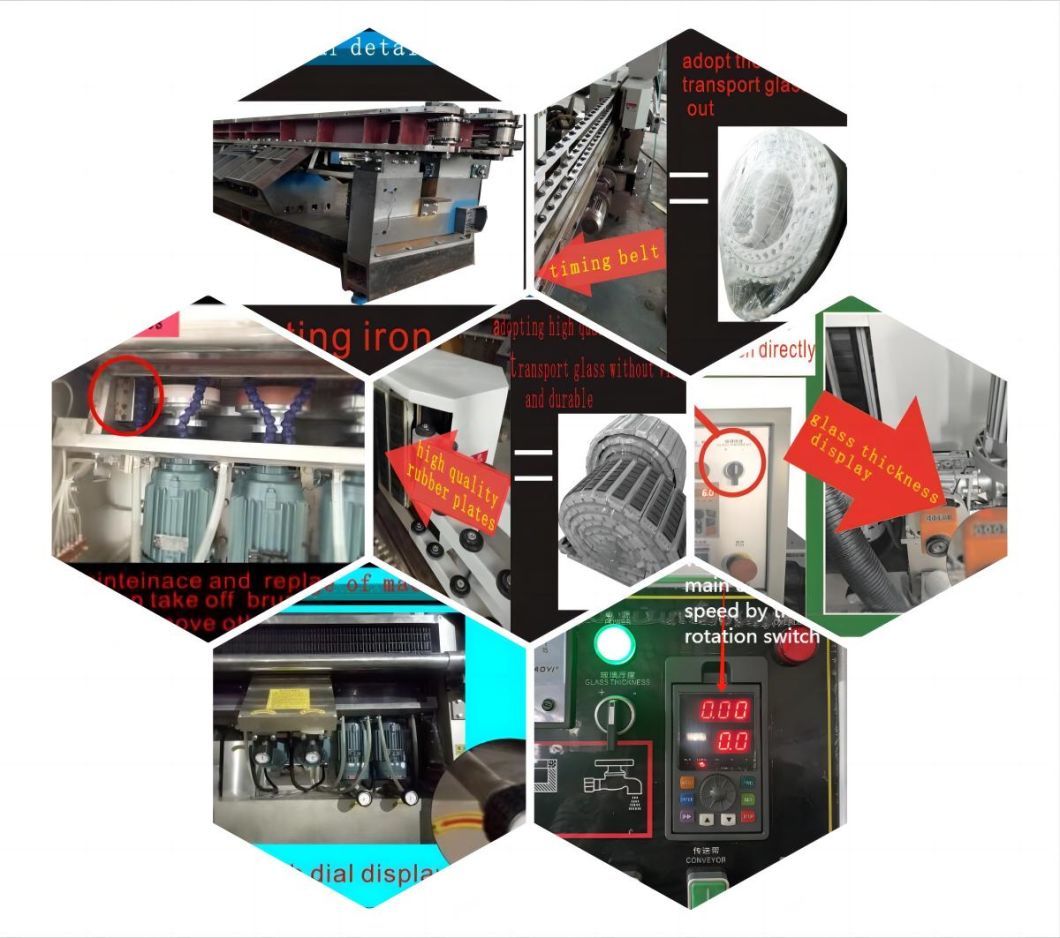 an Economical 9-Axis Glass Linear Beveled Edge Edging Machine with High-Precision Cdoc