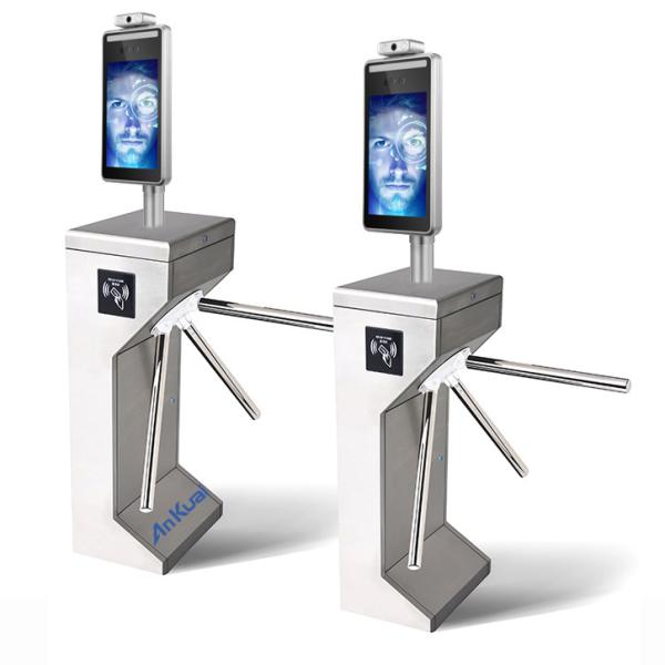Quality Access Control  Face Recognition Turnstile With Body Temperature Measurement for sale