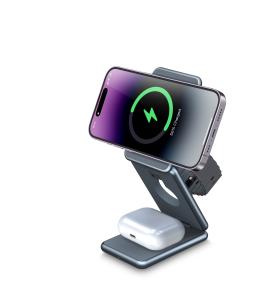 Aluminum Alloy Foldable Wireless Charging 5V 2A Qi Wireless Charger For Iphone