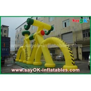 China Customized Shape Giant Promotional Inflatable Bicycle Model with CE Blower wholesale