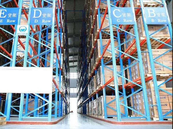 Quality Custom Very Narrow Aisle VNA Pallet Racking System 50mm Pitch for sale