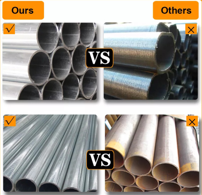 1.5mm-4.0mm Thick Pre Galvanized Round Pipe 60.3mm 2 Inch ERW Mild Steel Pipe