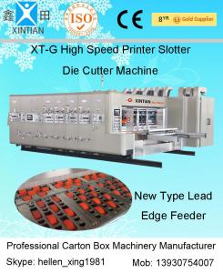 Automatic Carton Box Making Machine With Printing / Slotting And Die Cutting Function