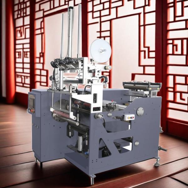 Quality Glueless 1.5 inch narrow web 13inch 330mm 2 4 spindle turret rewinders with score slitting station to slit paper tapes. for sale