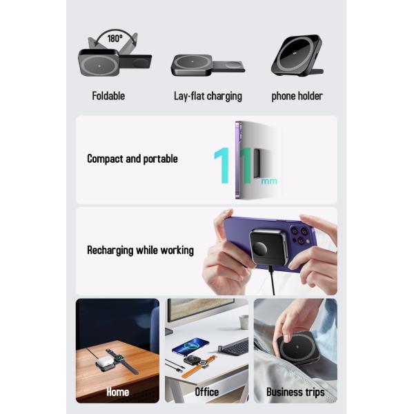 Versatile Iphone Charger Stand Portable Apple Watch Charging Dock